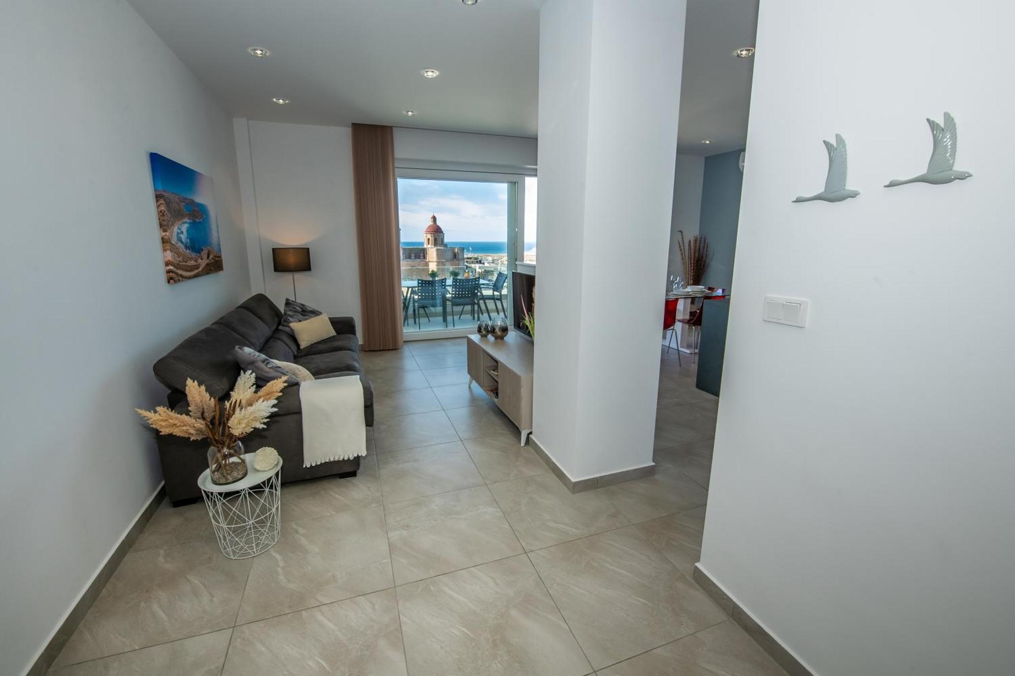 Clifftop Modern Apartment Mellieħa Exteriör bild