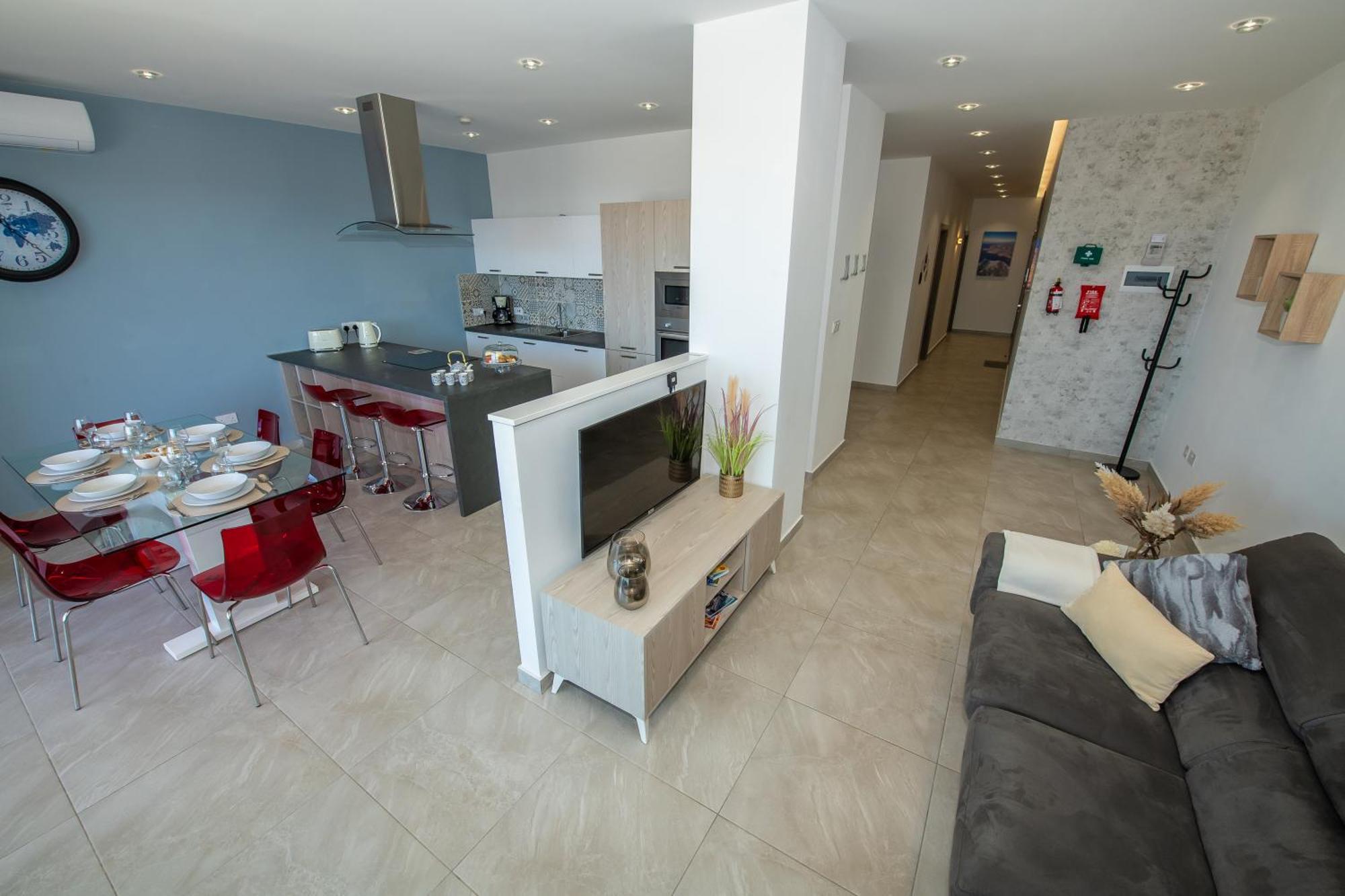 Clifftop Modern Apartment Mellieħa Exteriör bild